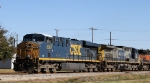 CSX 5367 leads train F728 towards the yard